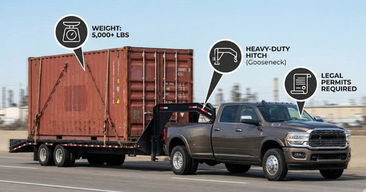 Can You Tow a Shipping Container With a Pickup Truck