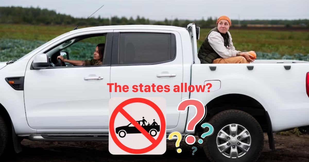 Is it Legal to Ride in the Back of a Pickup Truck?