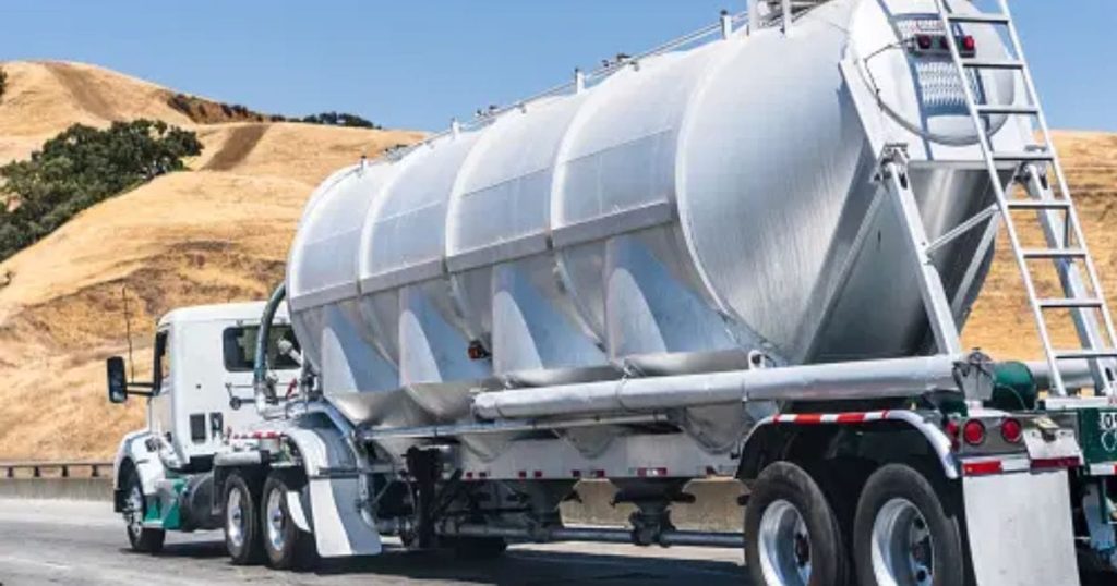 Standard Gallon Capacity of a Tanker Truck