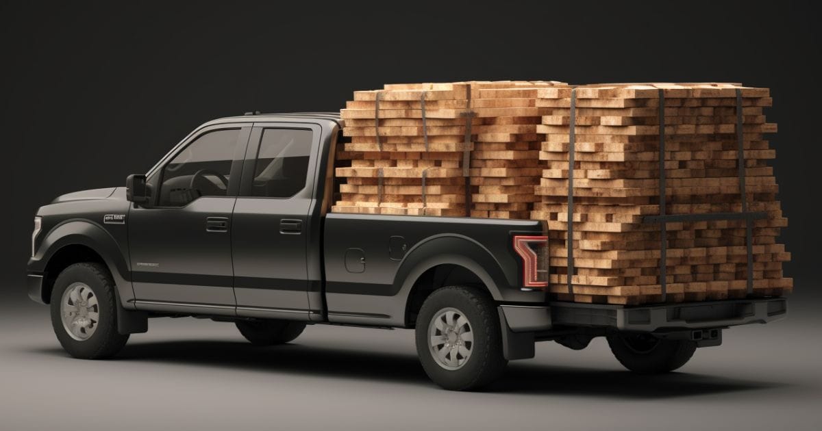 How many pallets fit in a pickup truck